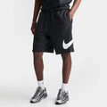 Men's Brushed Fleece Graphic Shorts - Black