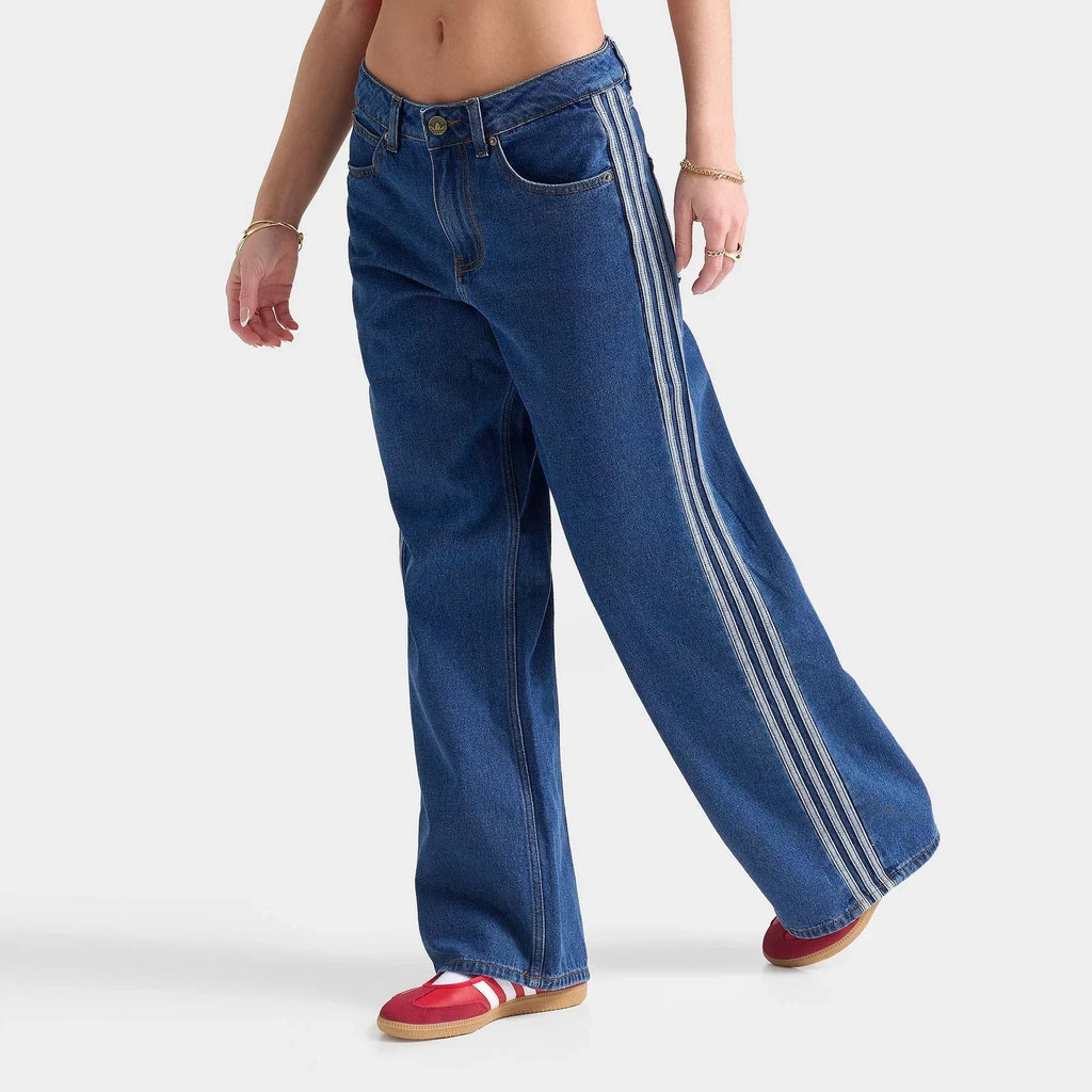 Women's Mid-Rise Denim Track Pants