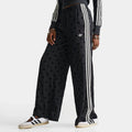 Women's Polka Dot Satin Wide-Leg Pants