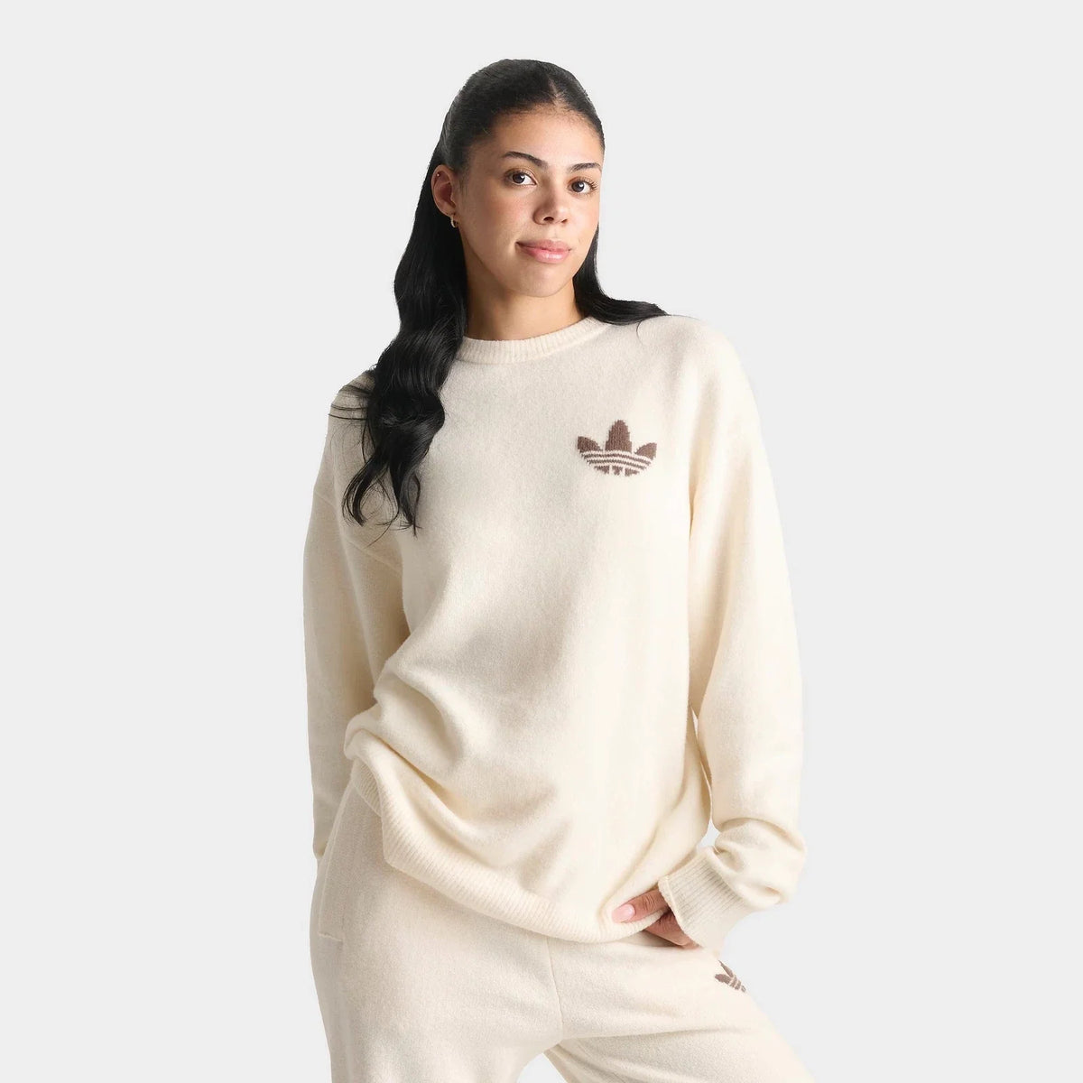 Women's Loose-Fit Wool-Blend Knit Sweater