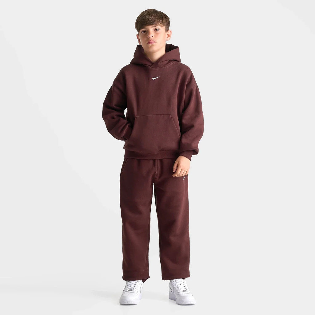 Big Kids' Loose Fit Fleece Pullover Hoodie - Red