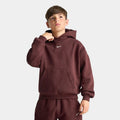 Big Kids' Loose Fit Fleece Pullover Hoodie - Red