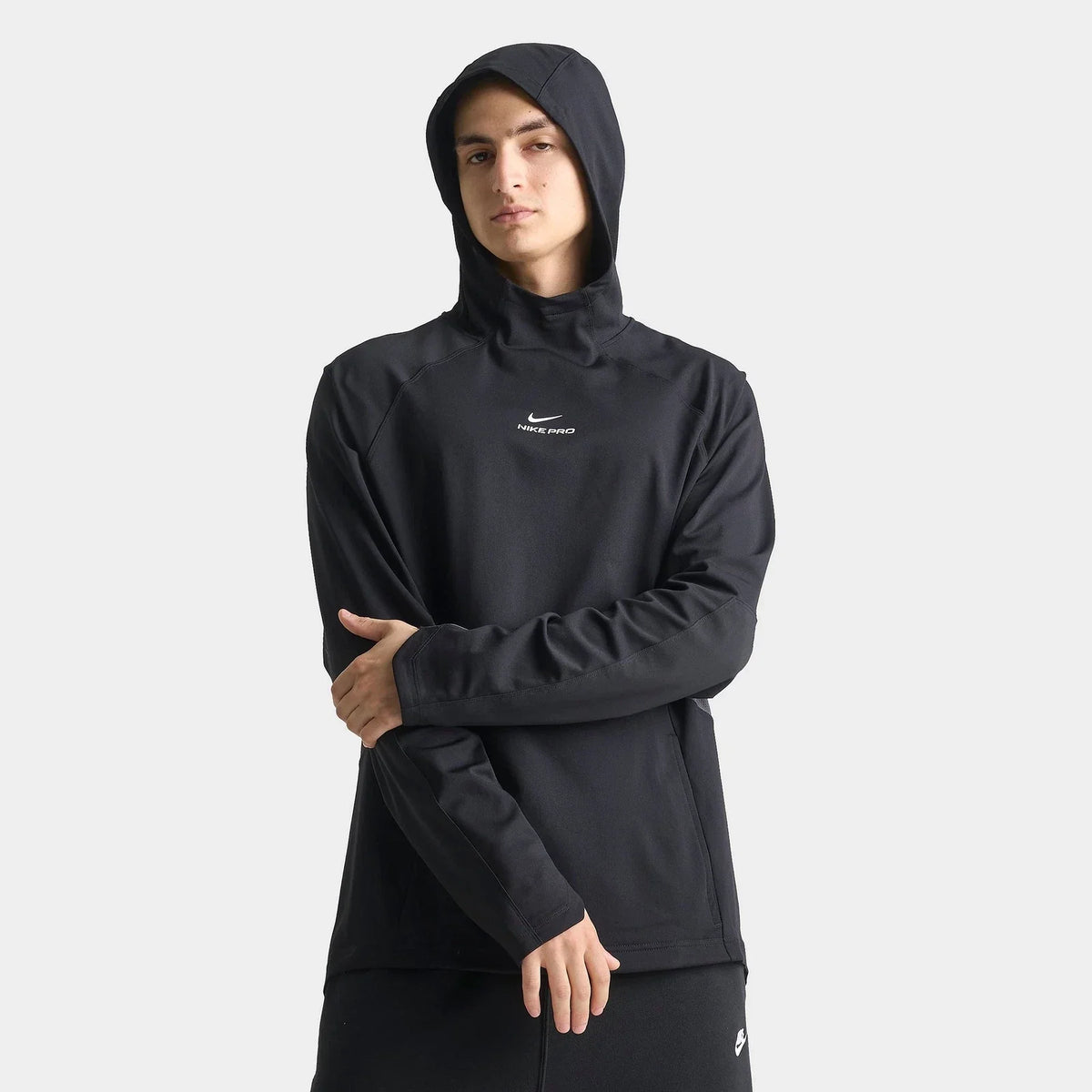 Men's Moisture-Wicking Training Hoodie - Black