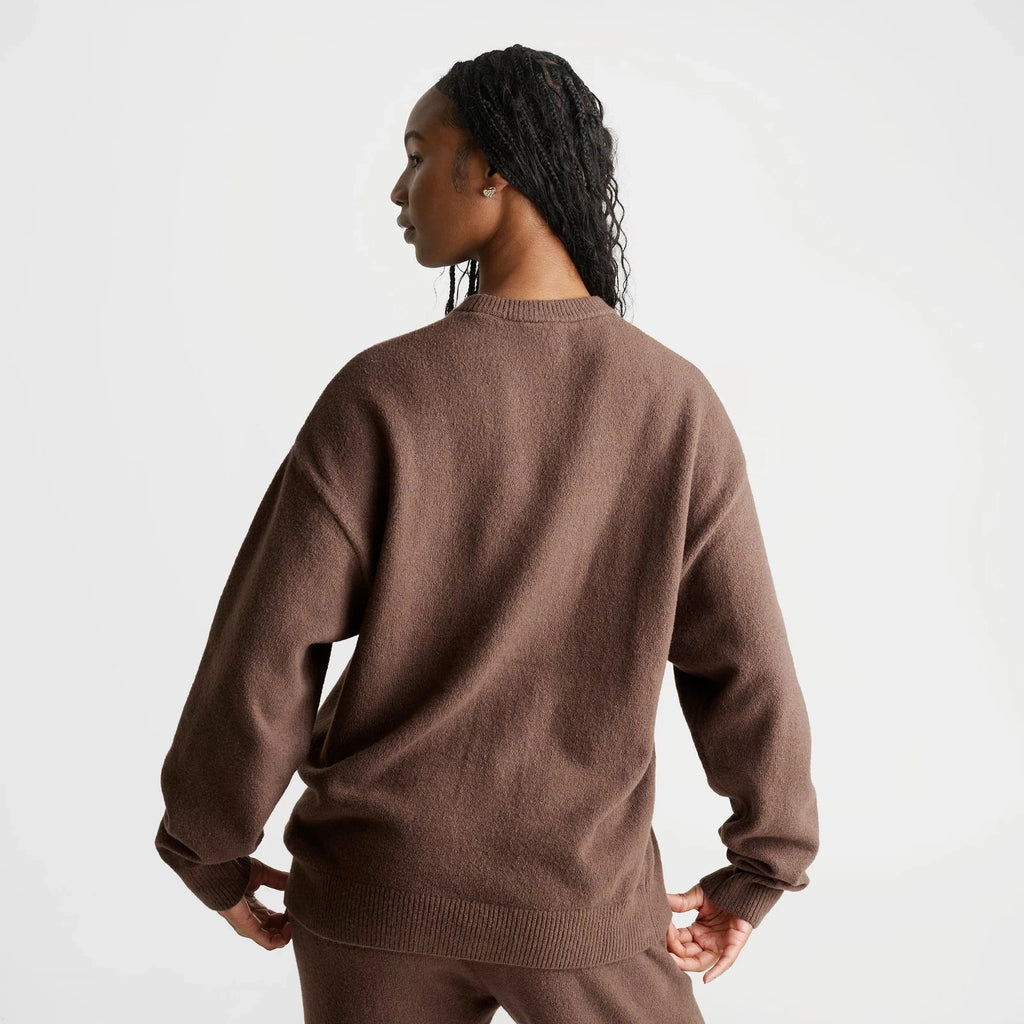 Women's Loose-Fit Wool-Blend Knit Sweater