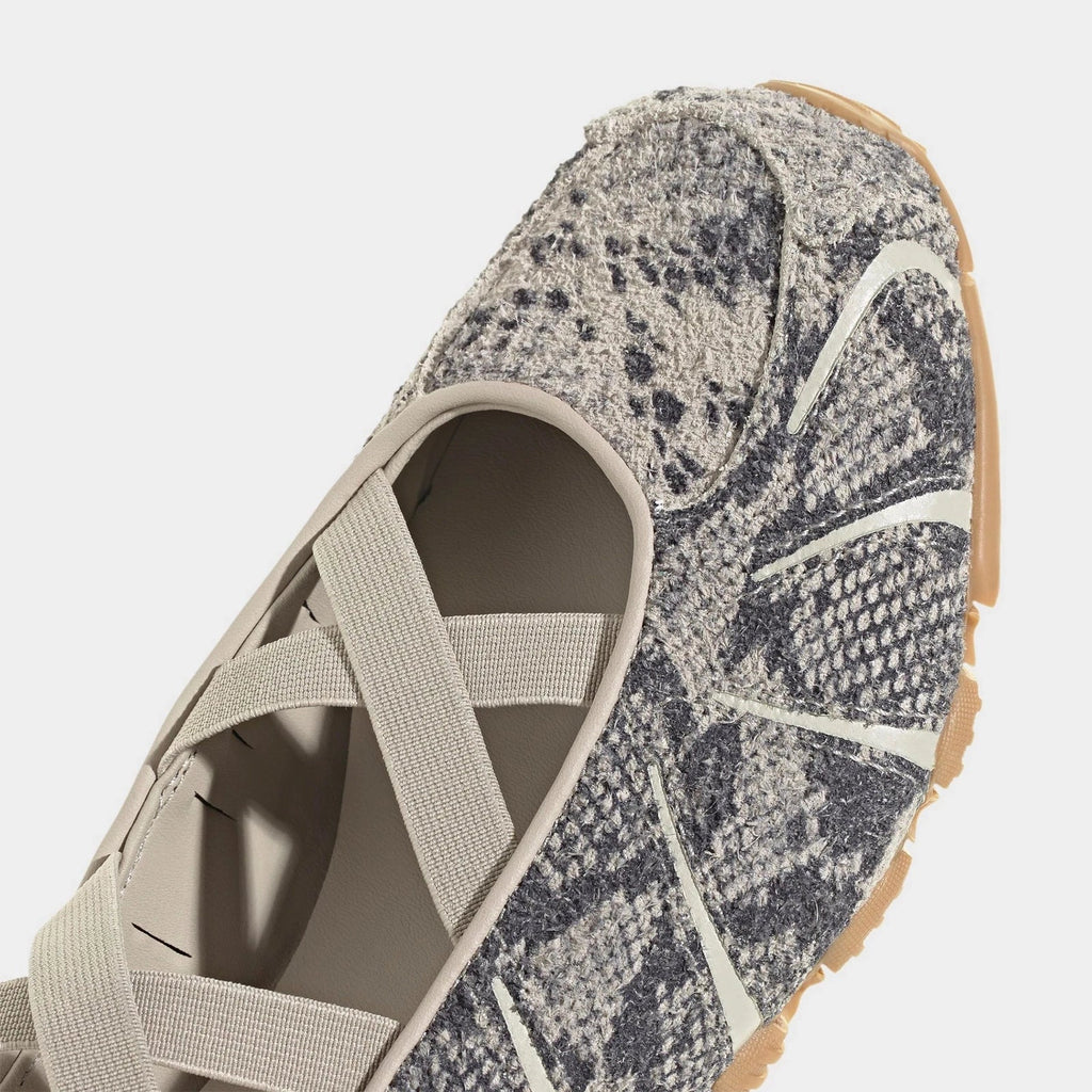 Women's Snakeskin-Embossed Ballet Sneakers