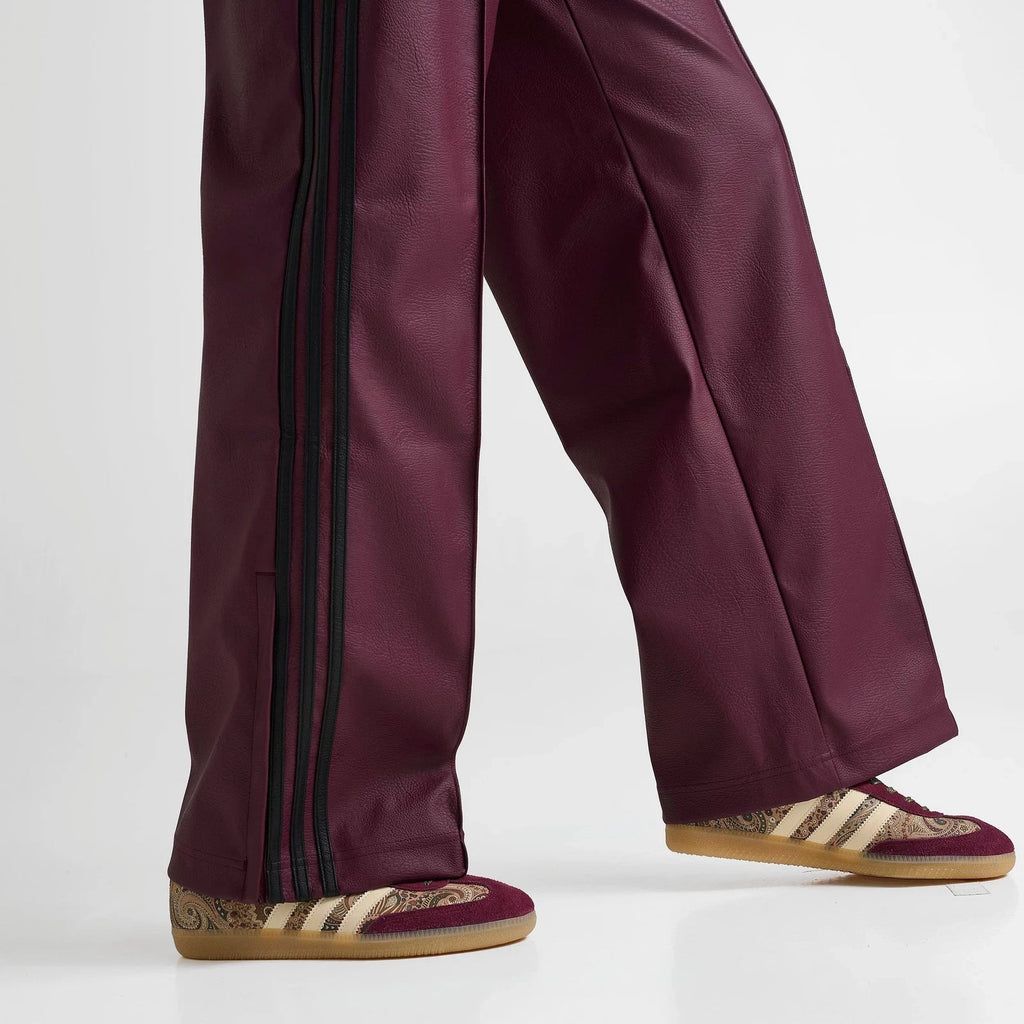 Women's Faux Leather Wide-Leg Pants
