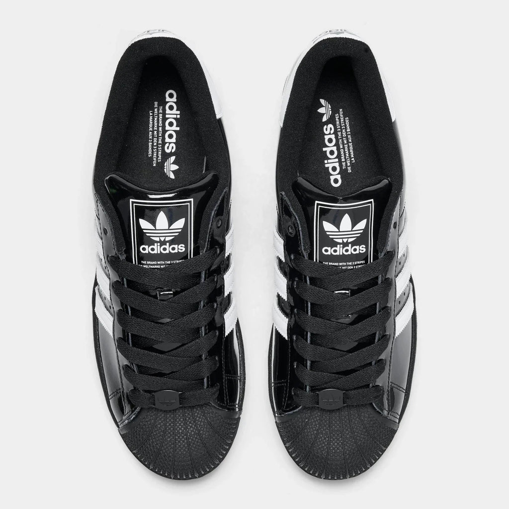 Men's Patent Leather Shell-Toe Sneakers