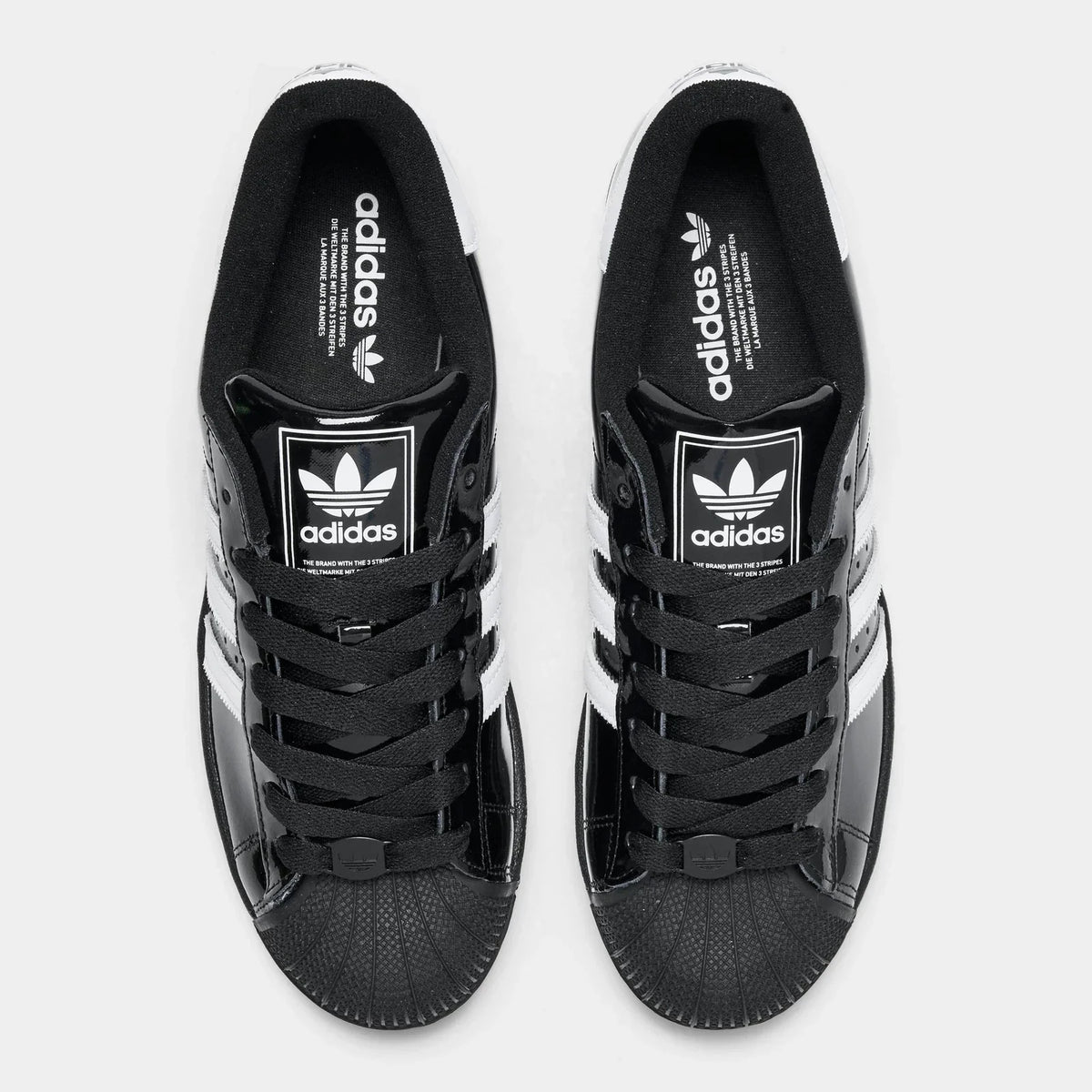 Men's Patent Leather Shell-Toe Sneakers
