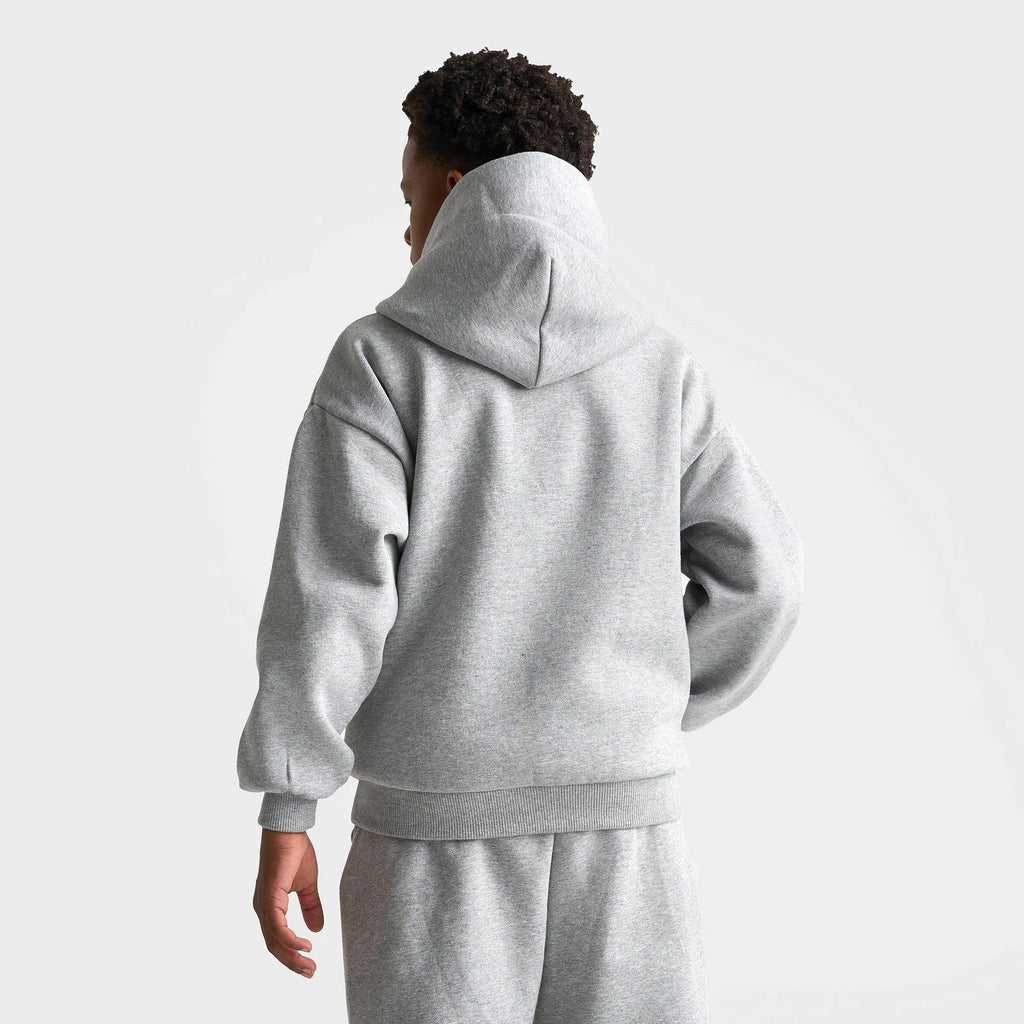 Big Kids' Loose Fit Fleece Pullover Hoodie - Gray