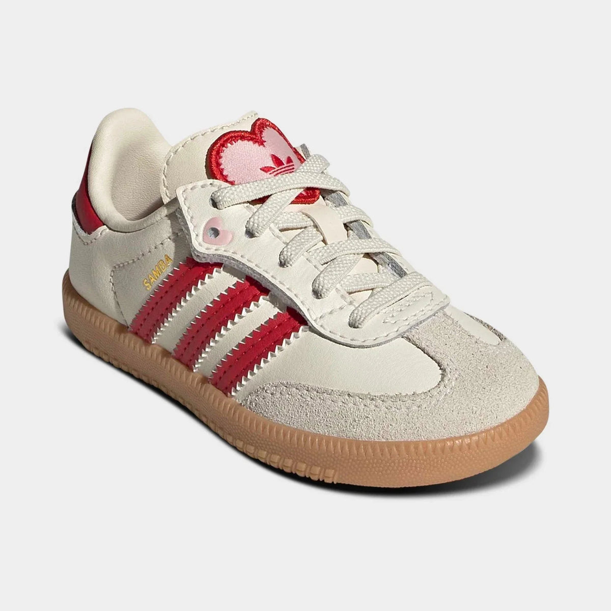Toddler Heart Leather Hook-And-Loop Sneakers