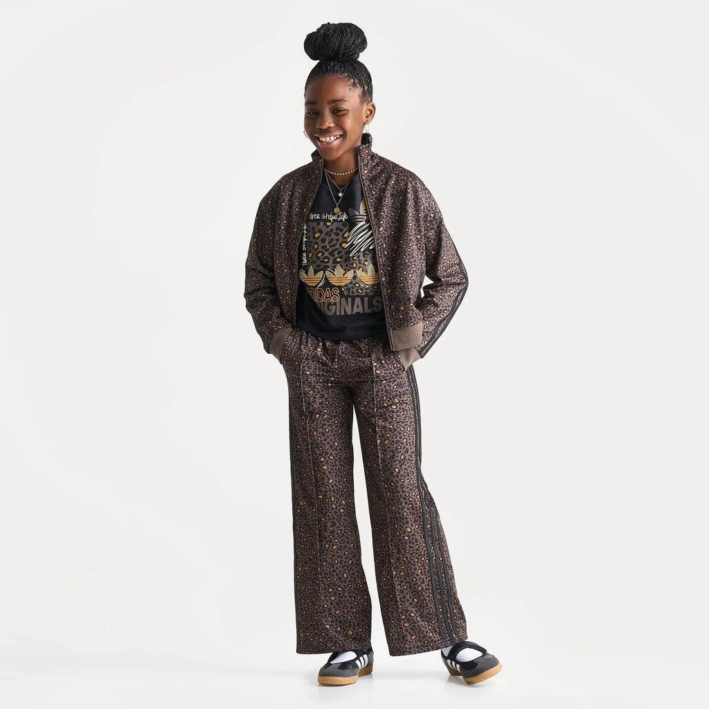 Girls' Leopard Print Track Jacket