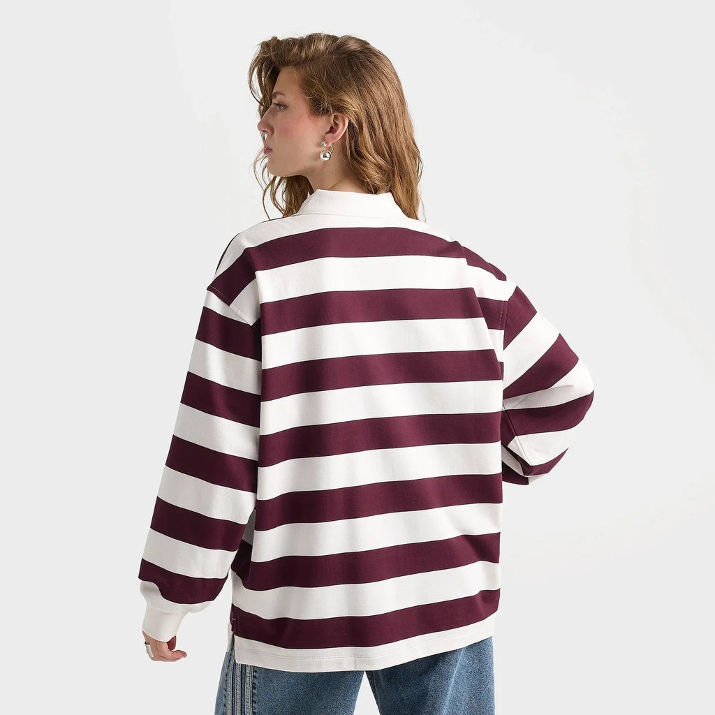 Women's Striped Oversized Rugby Shirt