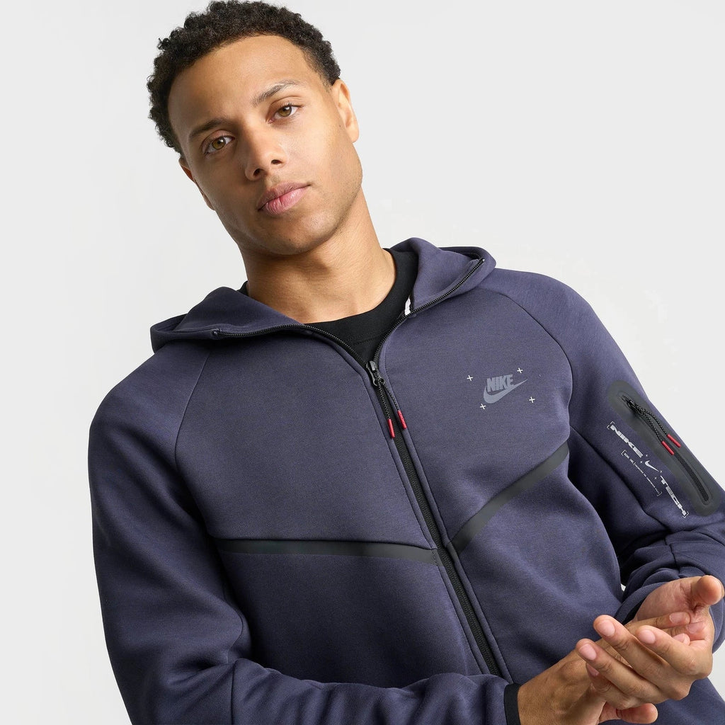 Men's Graphic Full-Zip Hooded Jacket