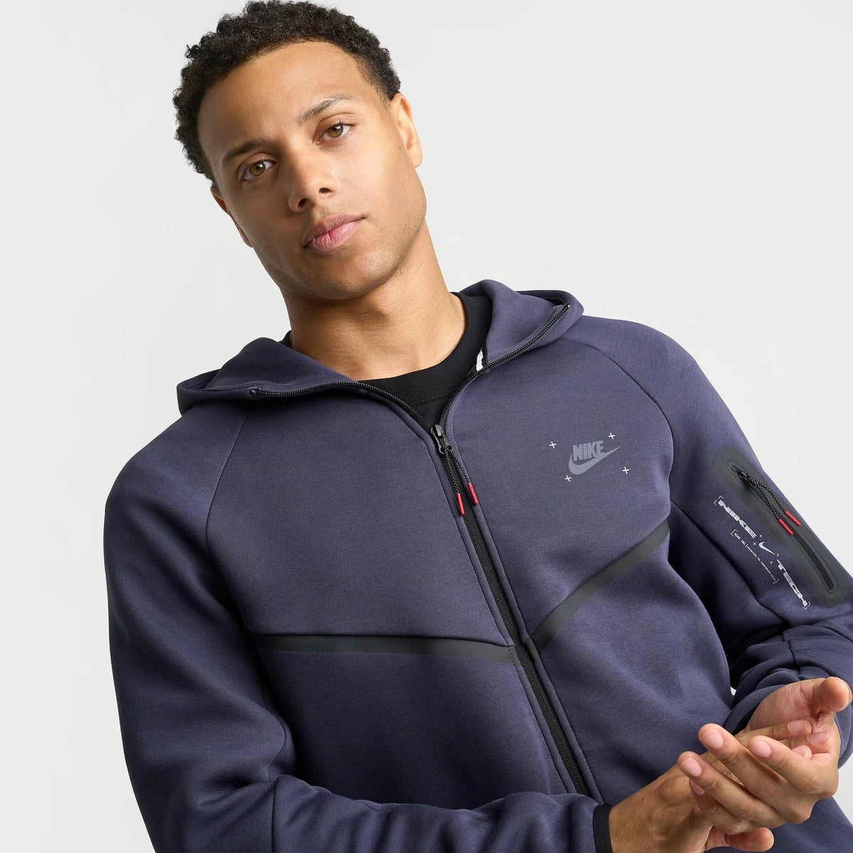 Men's Graphic Full-Zip Hooded Jacket