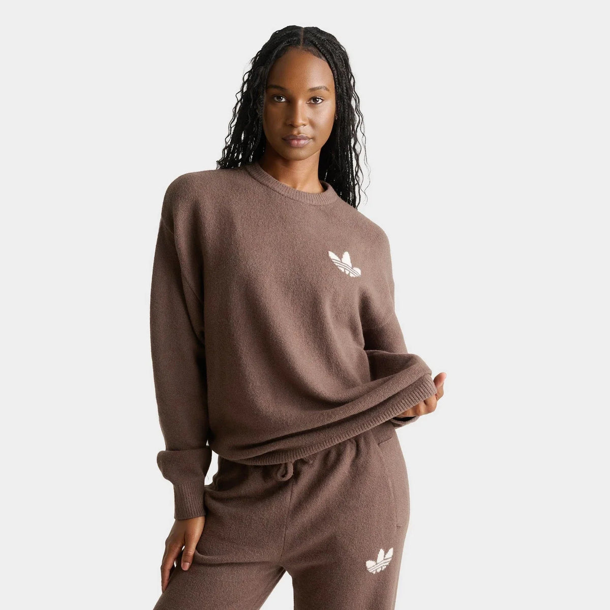 Women's Loose-Fit Wool-Blend Knit Sweater