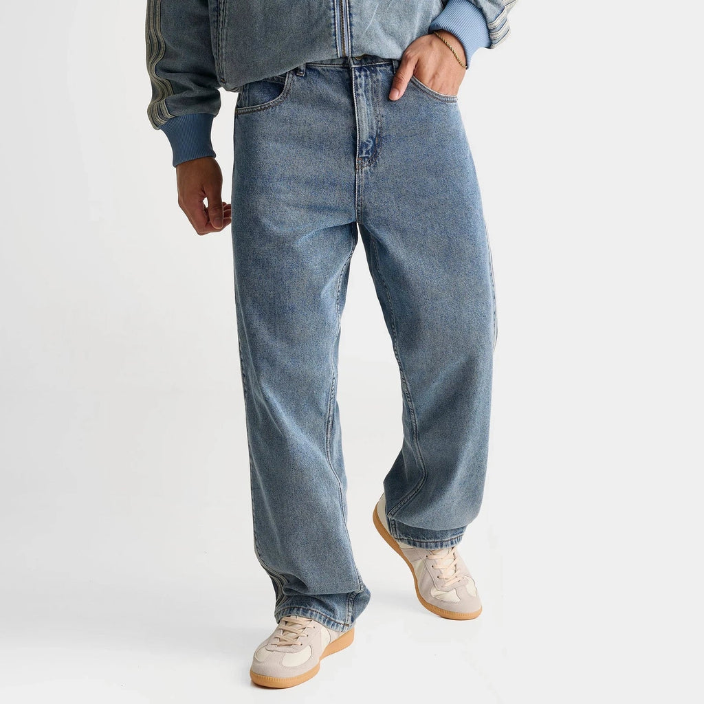 Men's Mid-Rise Straight Denim Jeans