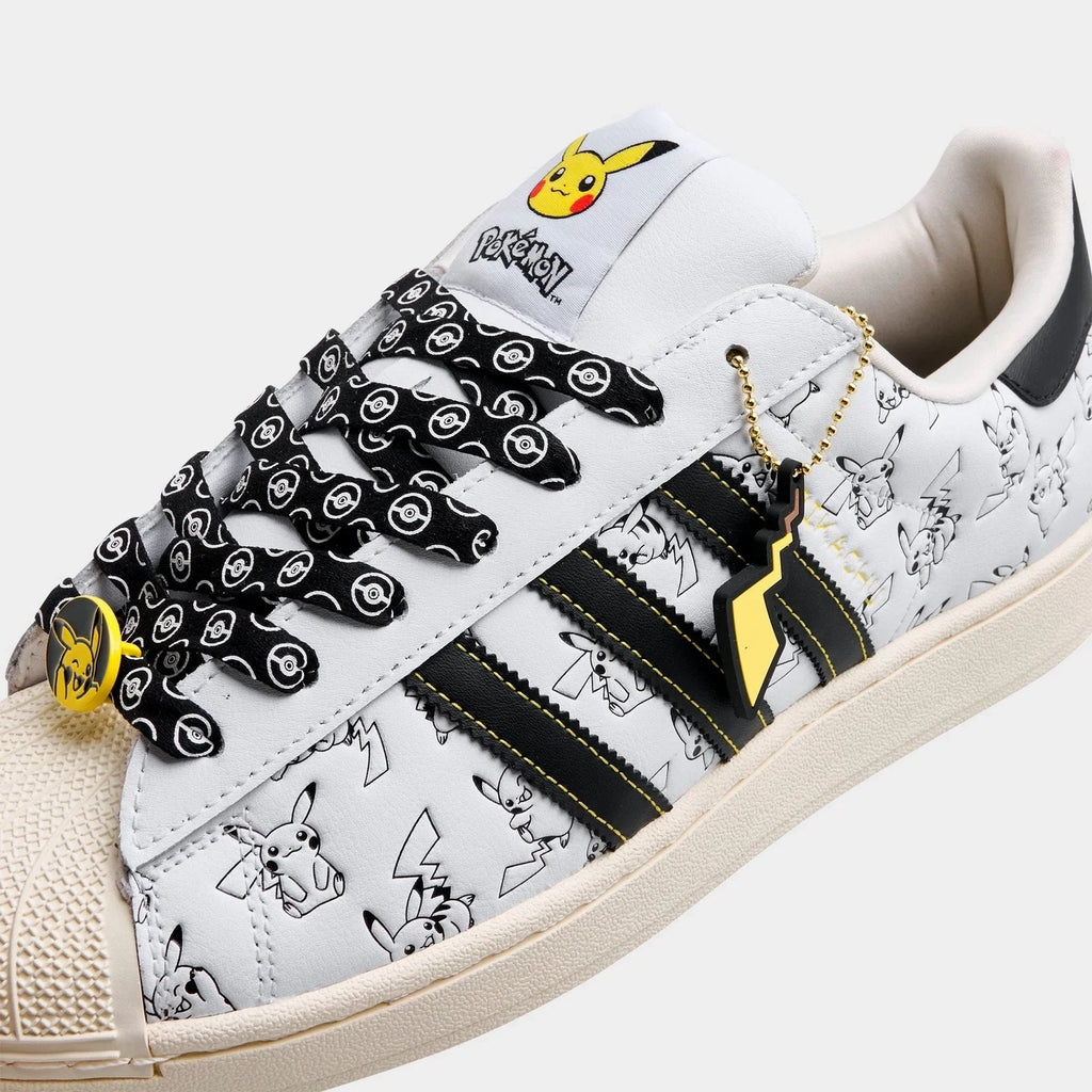 Men's Character-Print Shell Toe Sneaker - White