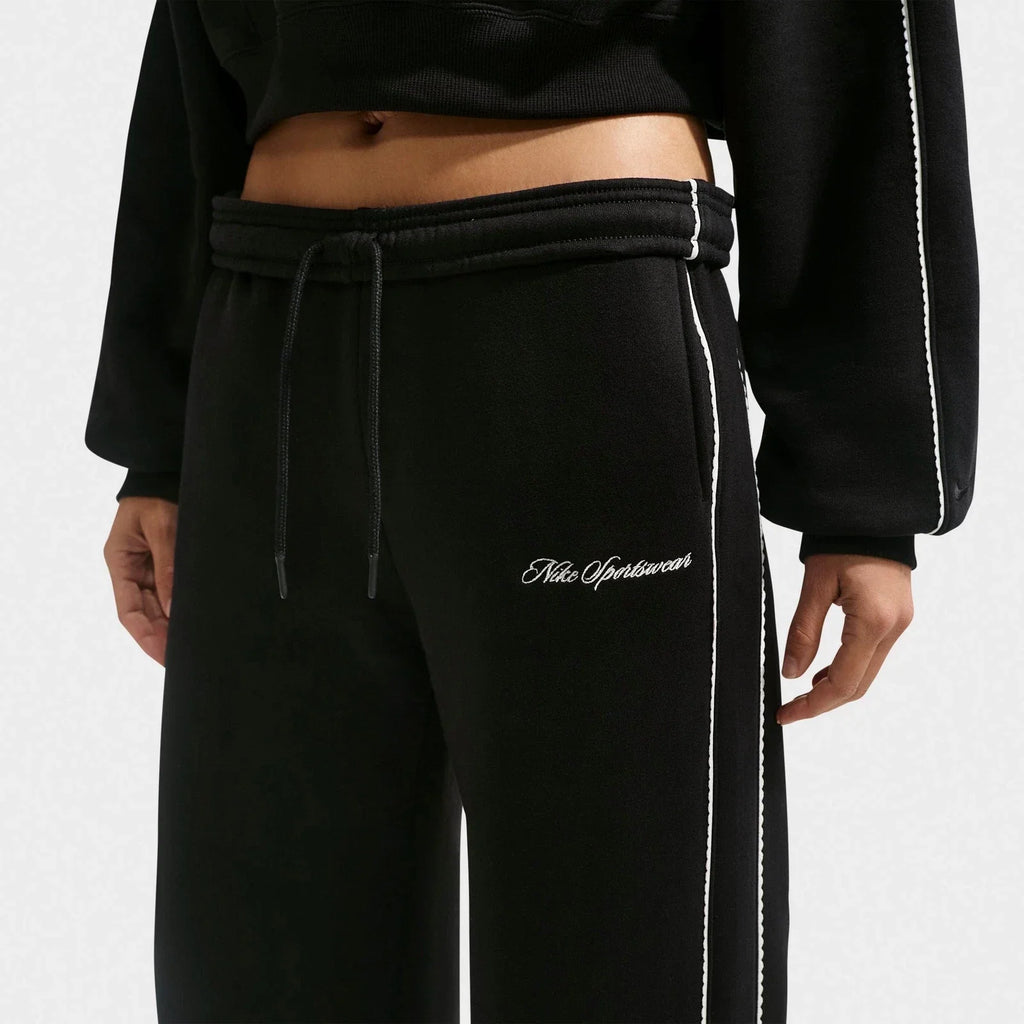 Women's Mid-Rise Wide-Leg Fleece Pants