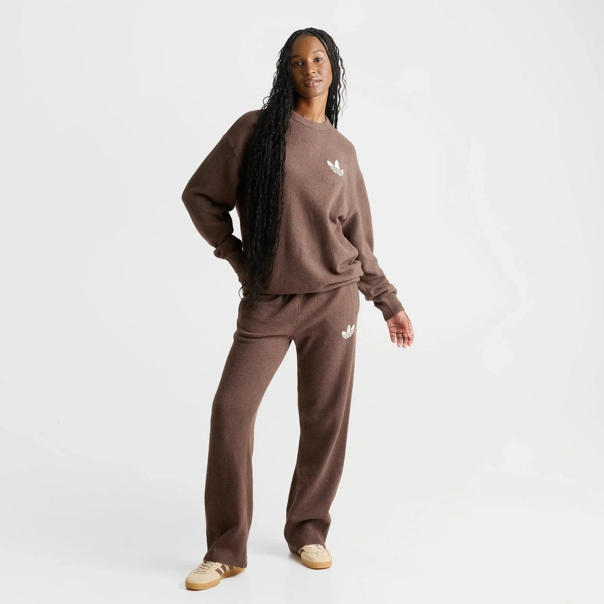 Women's Loose-Fit Wool-Blend Knit Sweater