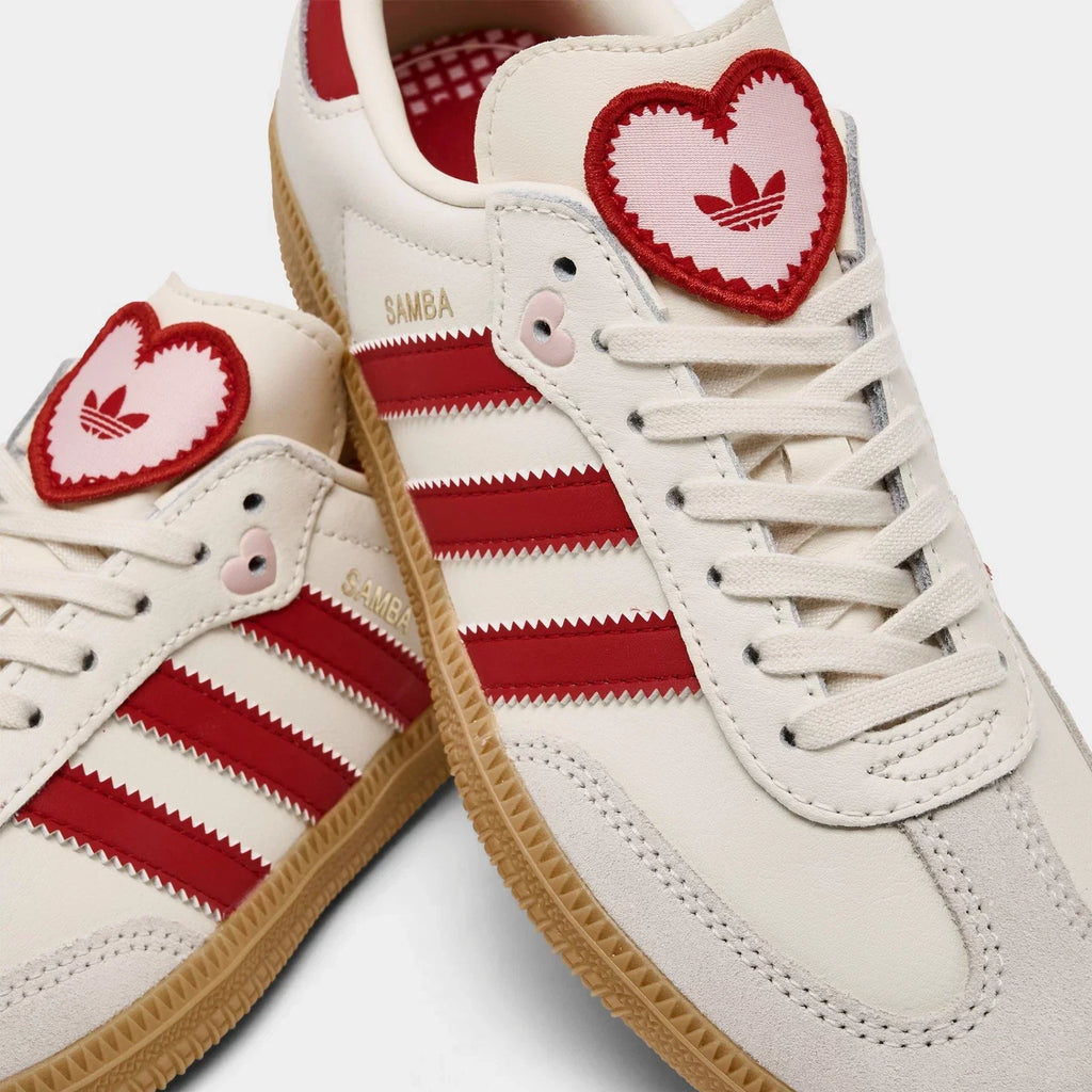 Girls' Heart Leather Low-Top Sneakers