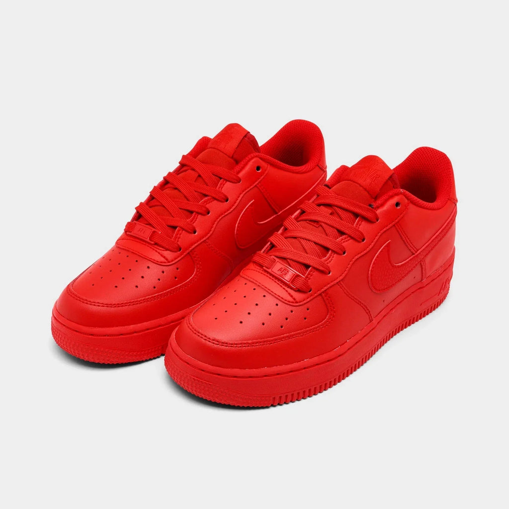 Big Kids' Leather Low Top Sneakers - Red