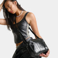 Faux Leather Crossbody Bag