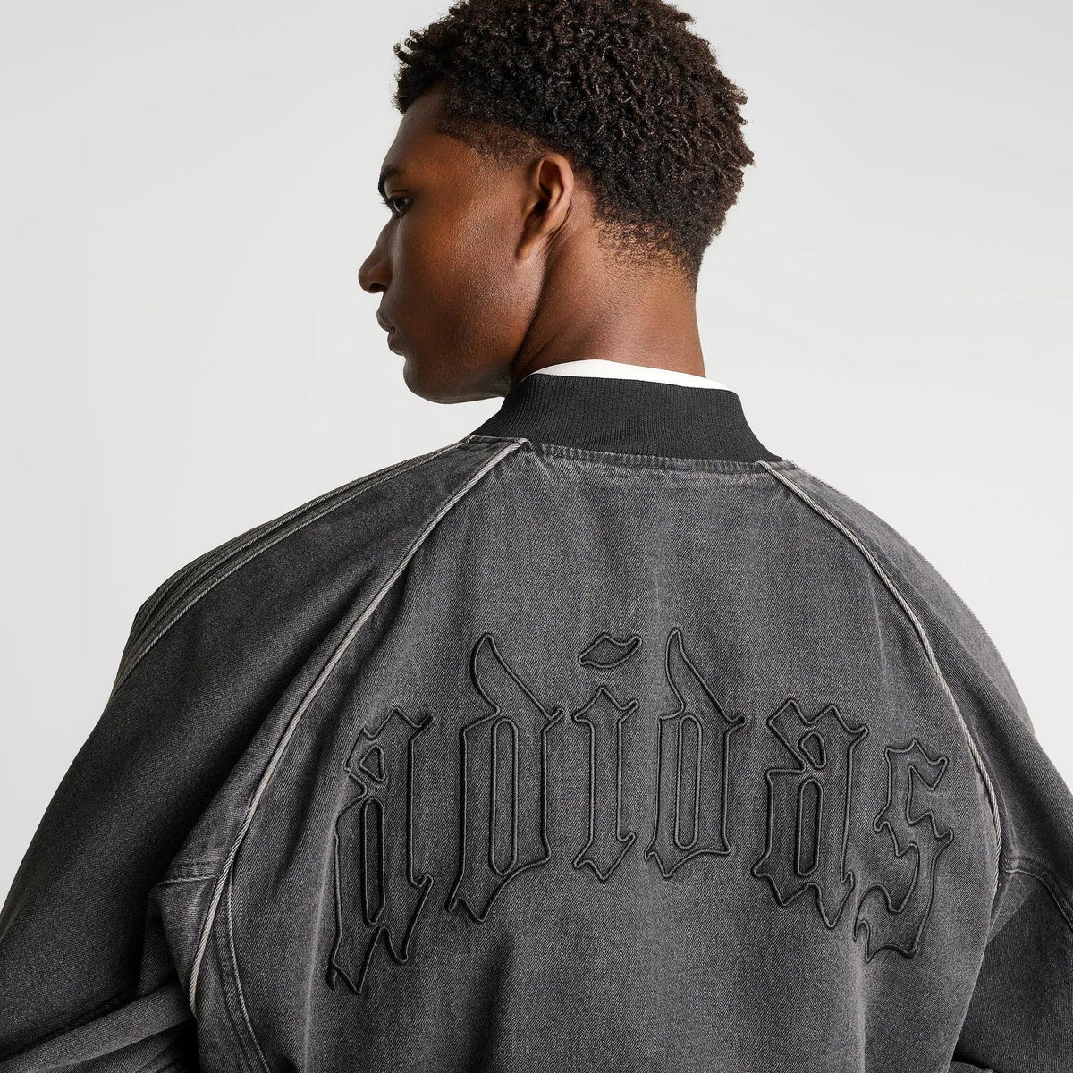 Men's Washed Denim Full-Zip Jacket