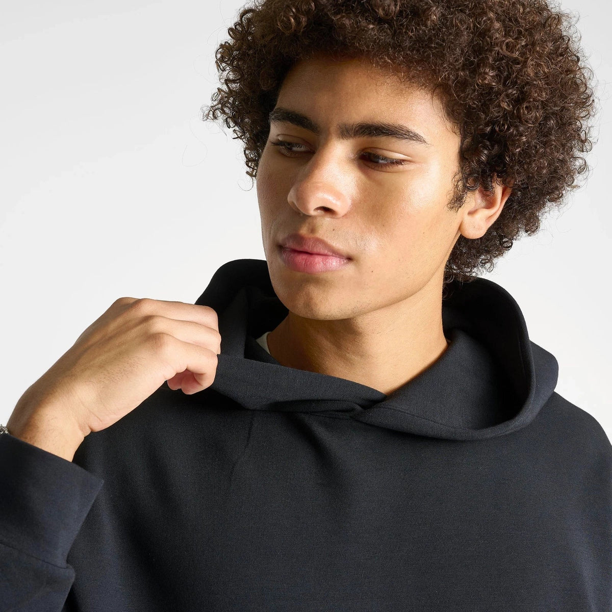 Men's Moisture-Wicking Pullover Hoodie - Black