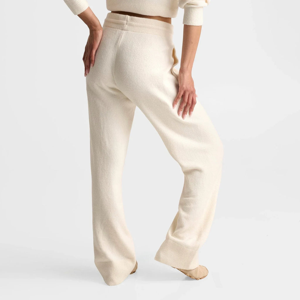 Women's Loose-Fit Wool-Blend Knit Pants