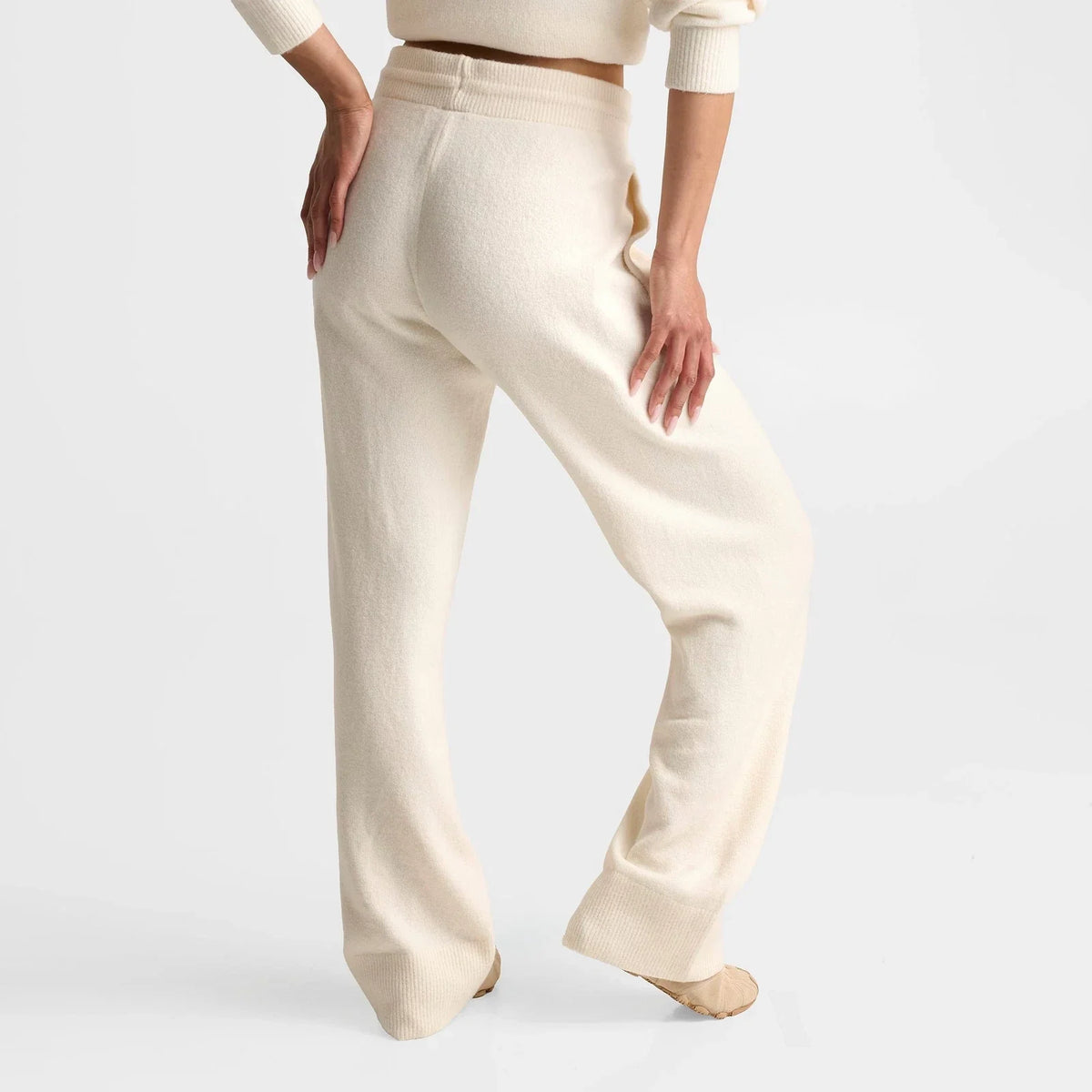Women's Loose-Fit Wool-Blend Knit Pants