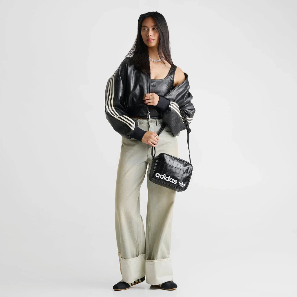 Faux Leather Crossbody Bag