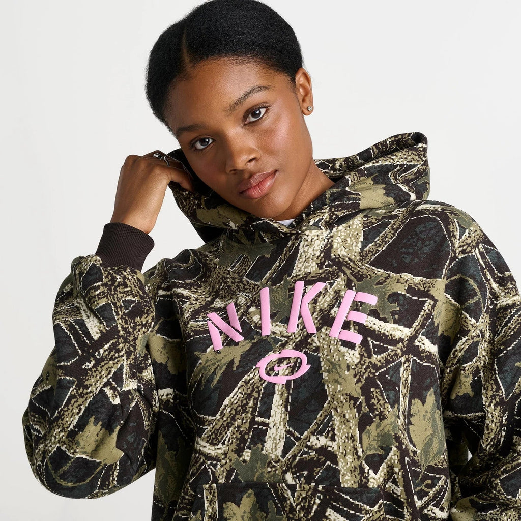 Women's Camo Oversized Fleece Hoodie