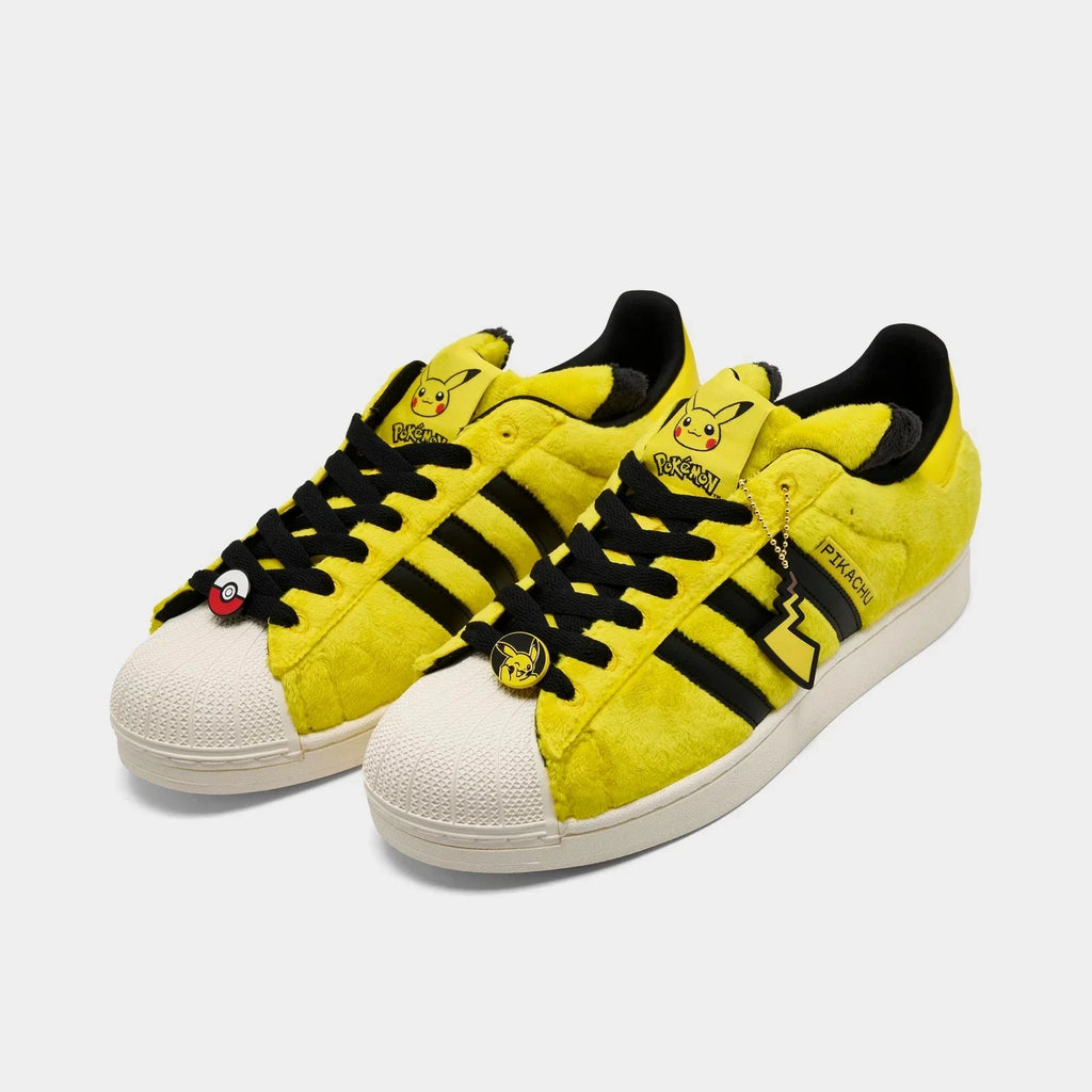 Men's Yellow Character Faux-Fur Sneakers