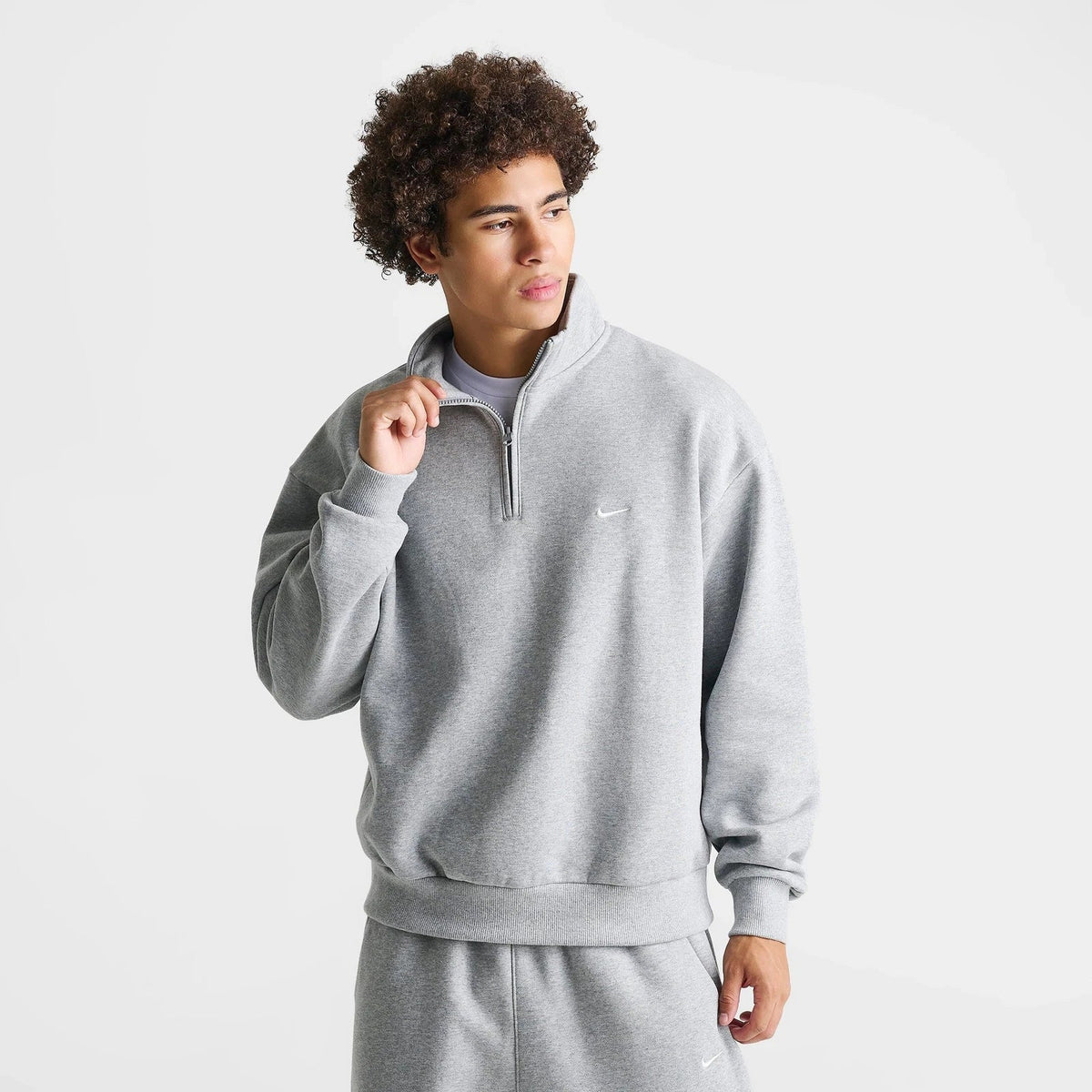 Men's Brushed Fleece Quarter Zip Pullover