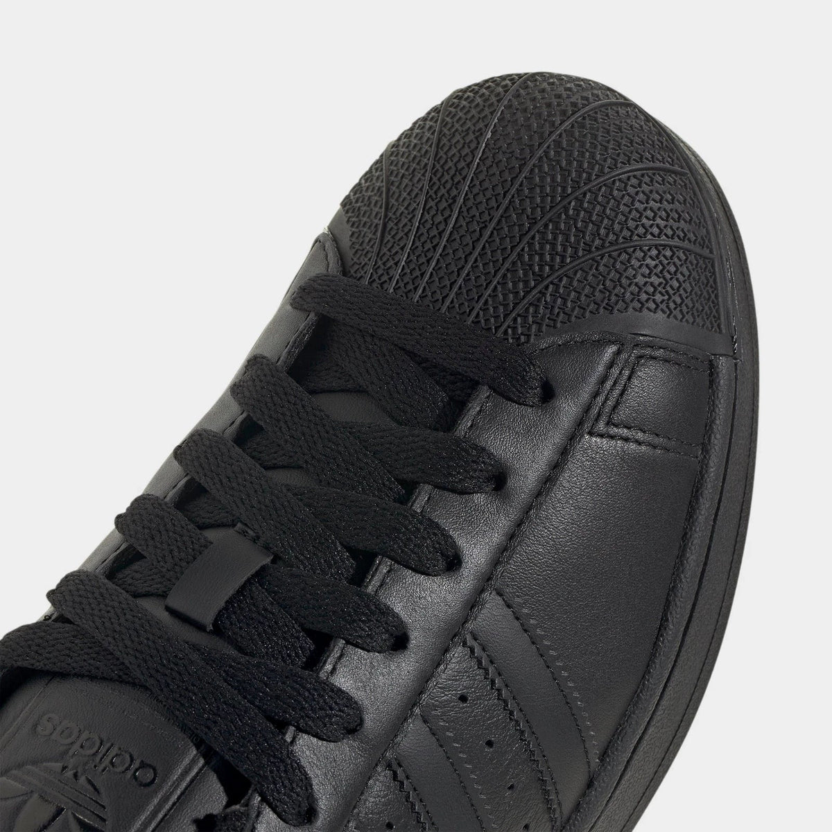 Men's Leather Shell Toe Sneaker - Black