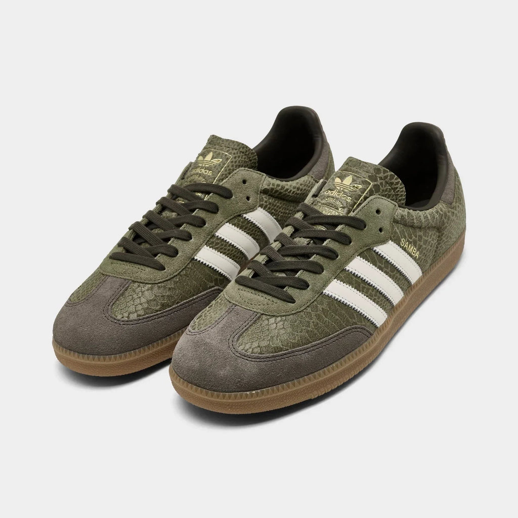 Men's Snakeskin-Print Leather Sneaker