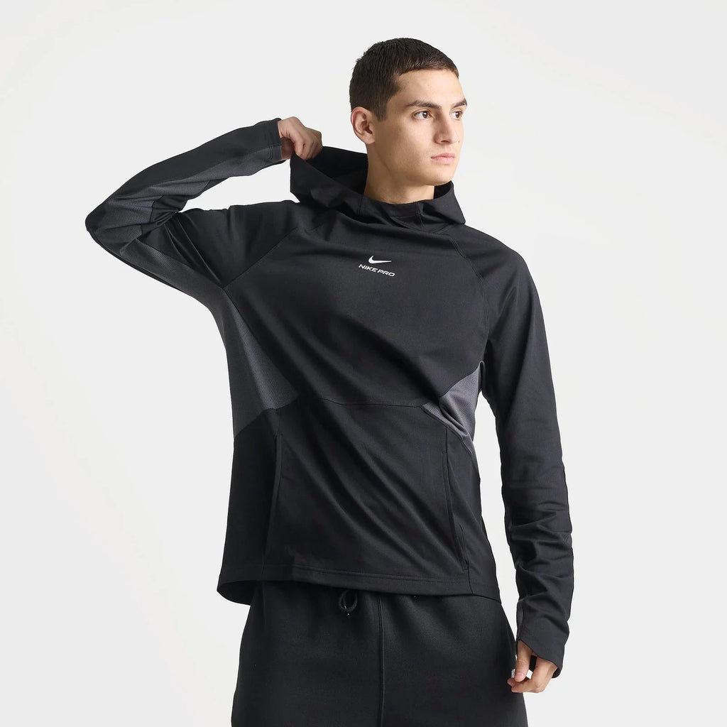 Men's Moisture-Wicking Training Hoodie - Black