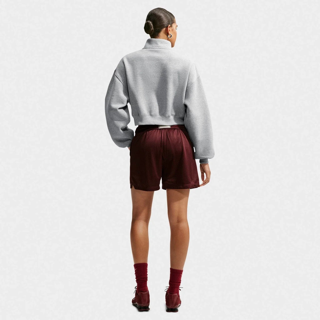 Women's Cropped Quarter-Zip Fleece Jacket