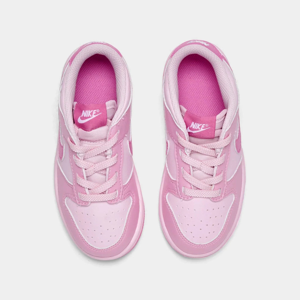 Toddler Heart-Detail Leather Sneakers - Pink
