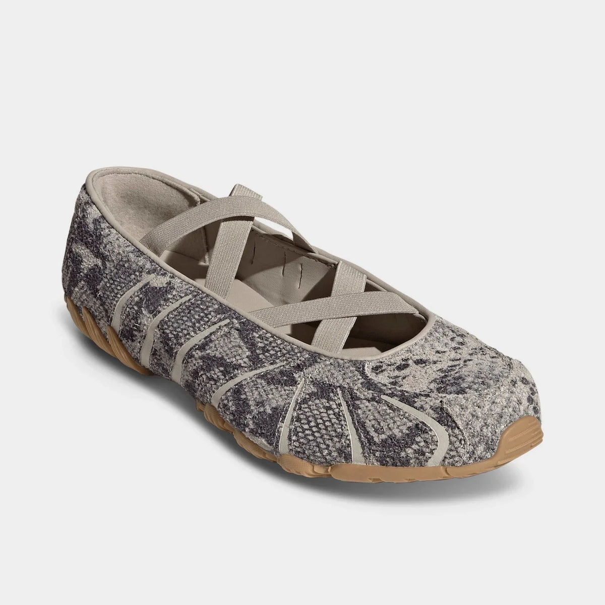 Women's Snakeskin-Embossed Ballet Sneakers