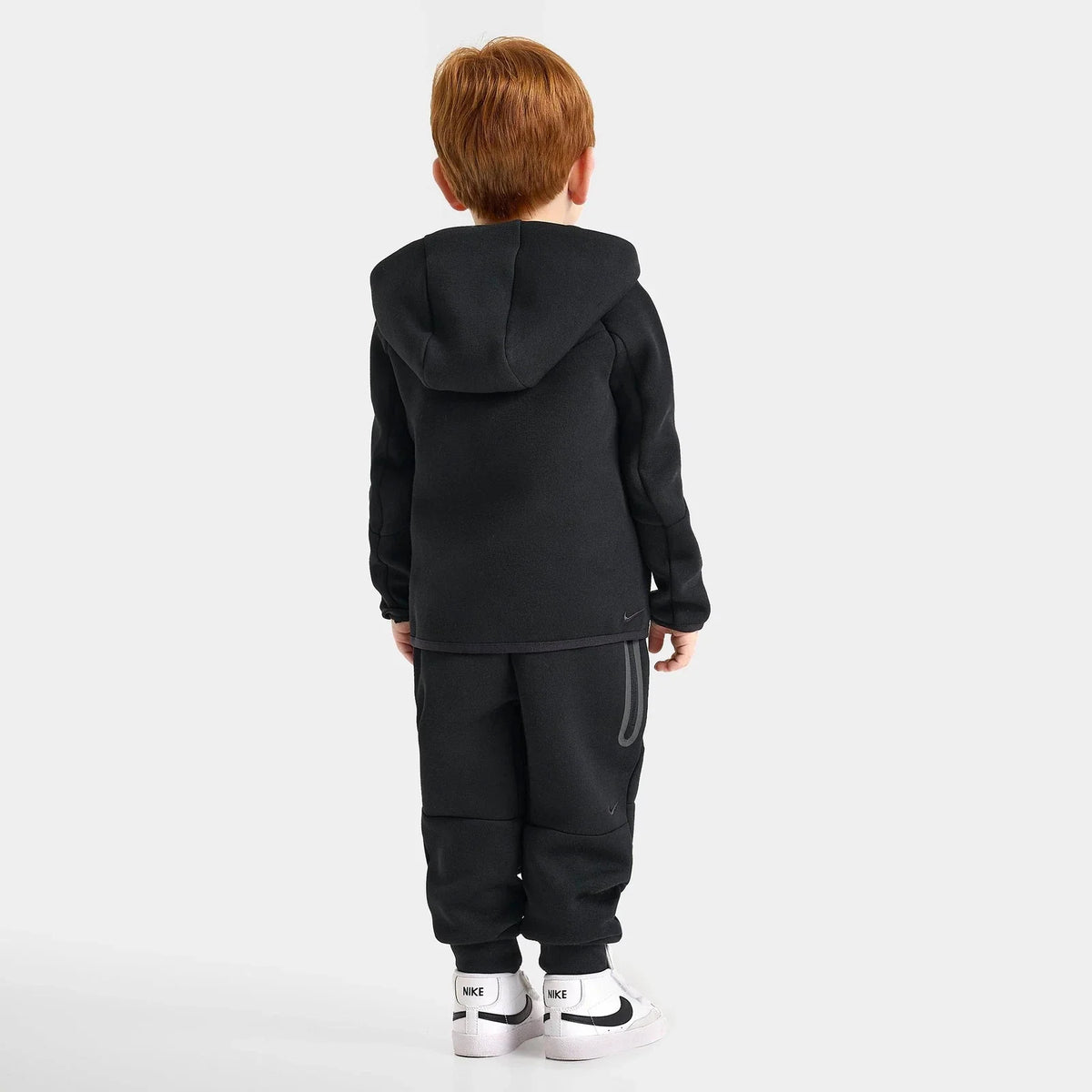 Toddler Full-Zip Hoodie And Jogger Set - Black