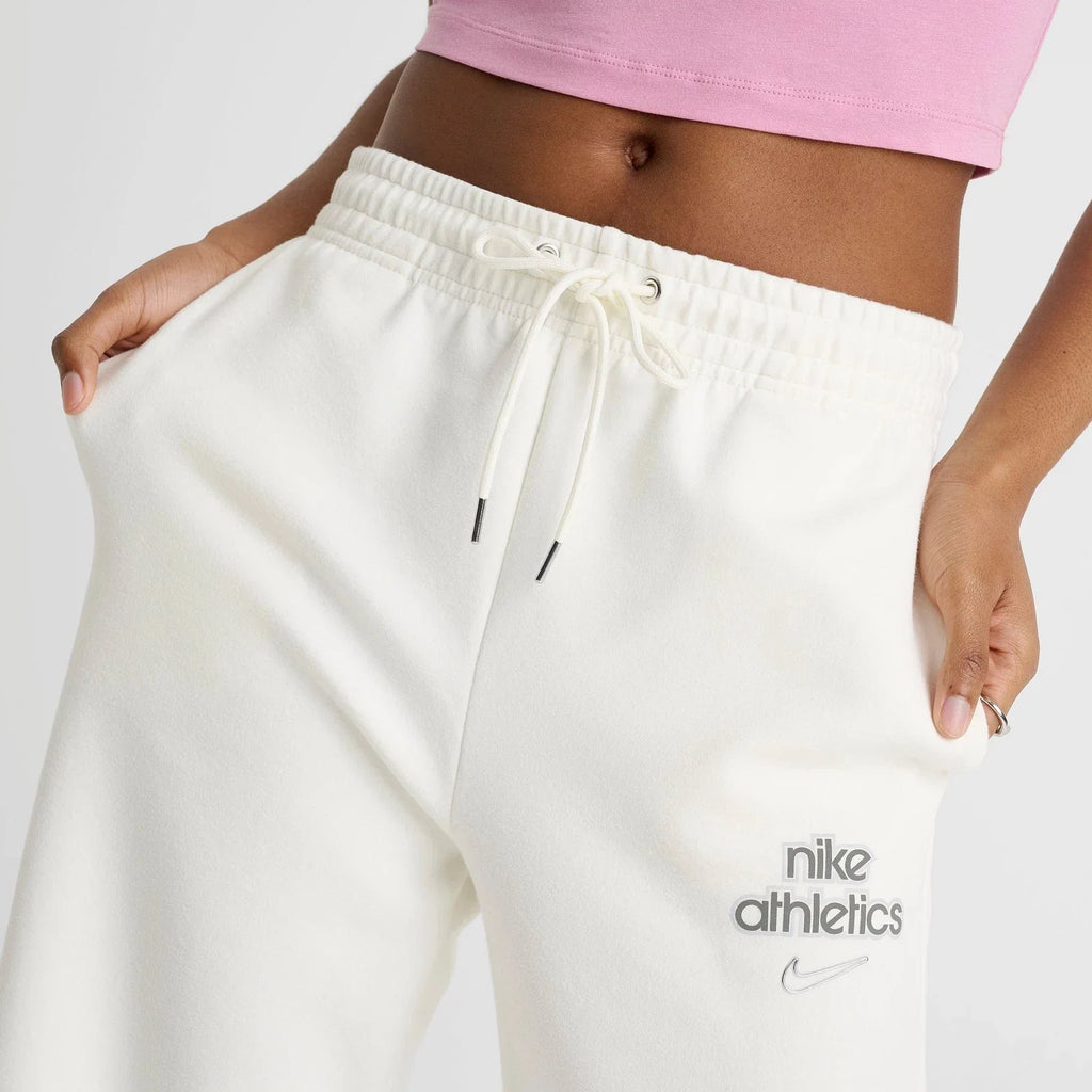 Women's High-Waisted Wide-Leg Fleece Pants