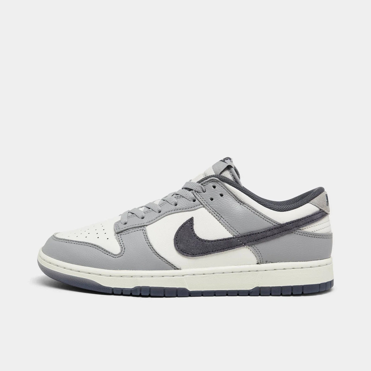 Leather And Suede Low-Top Casual Sneakers