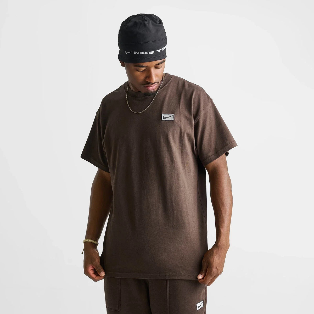 Men's Relaxed Cotton Short-Sleeve T-Shirt - Brown