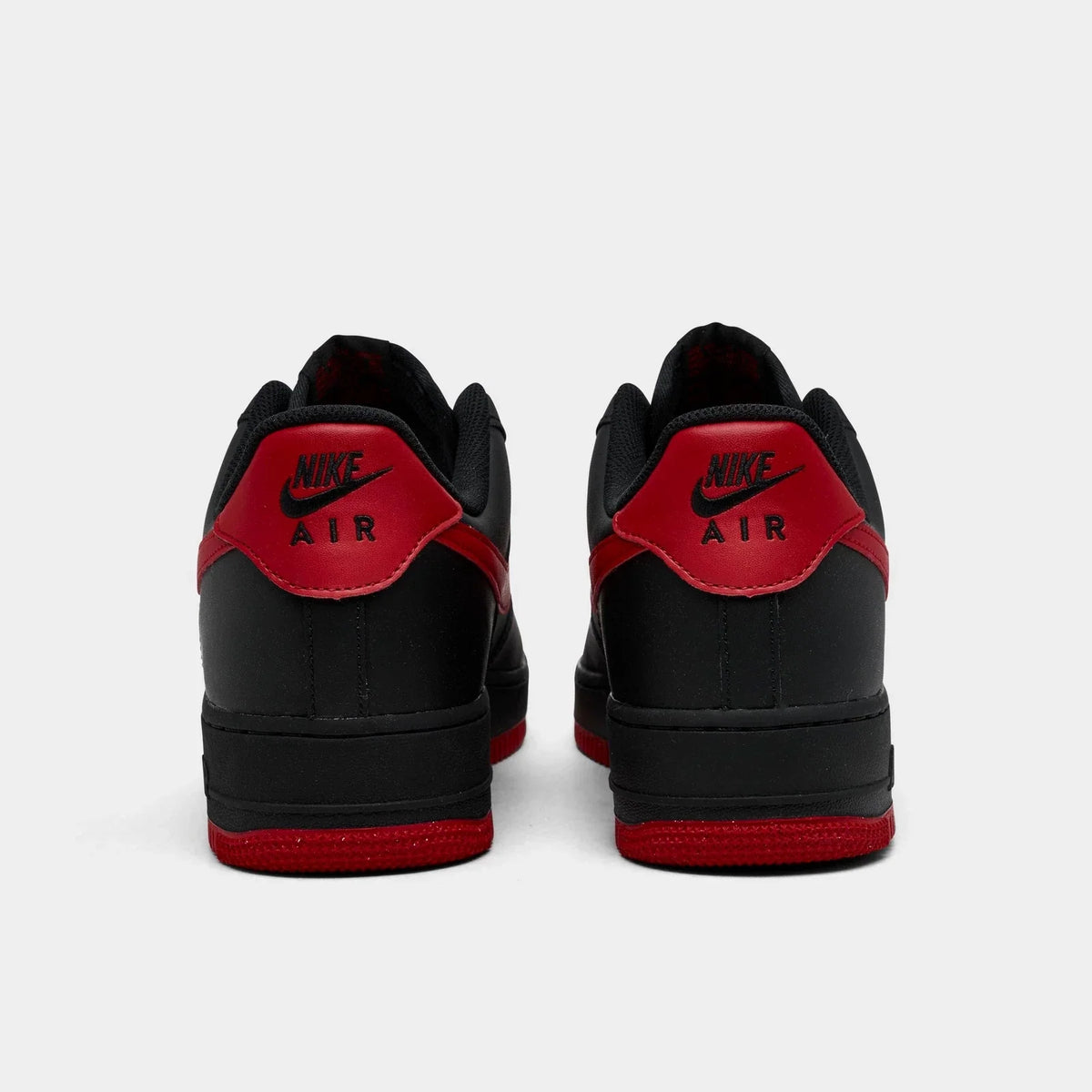 Men's Leather Low-Top Sneakers - Black