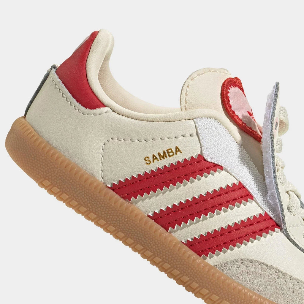 Toddler Heart Leather Hook-And-Loop Sneakers