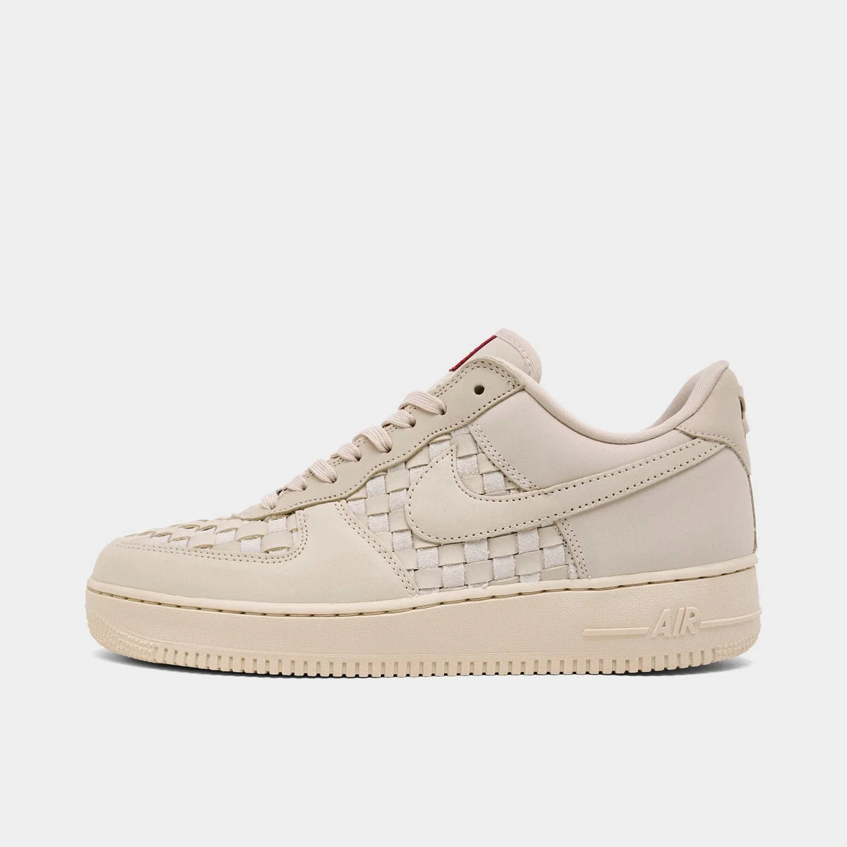 Men's Woven Leather Low Top Casual Sneaker