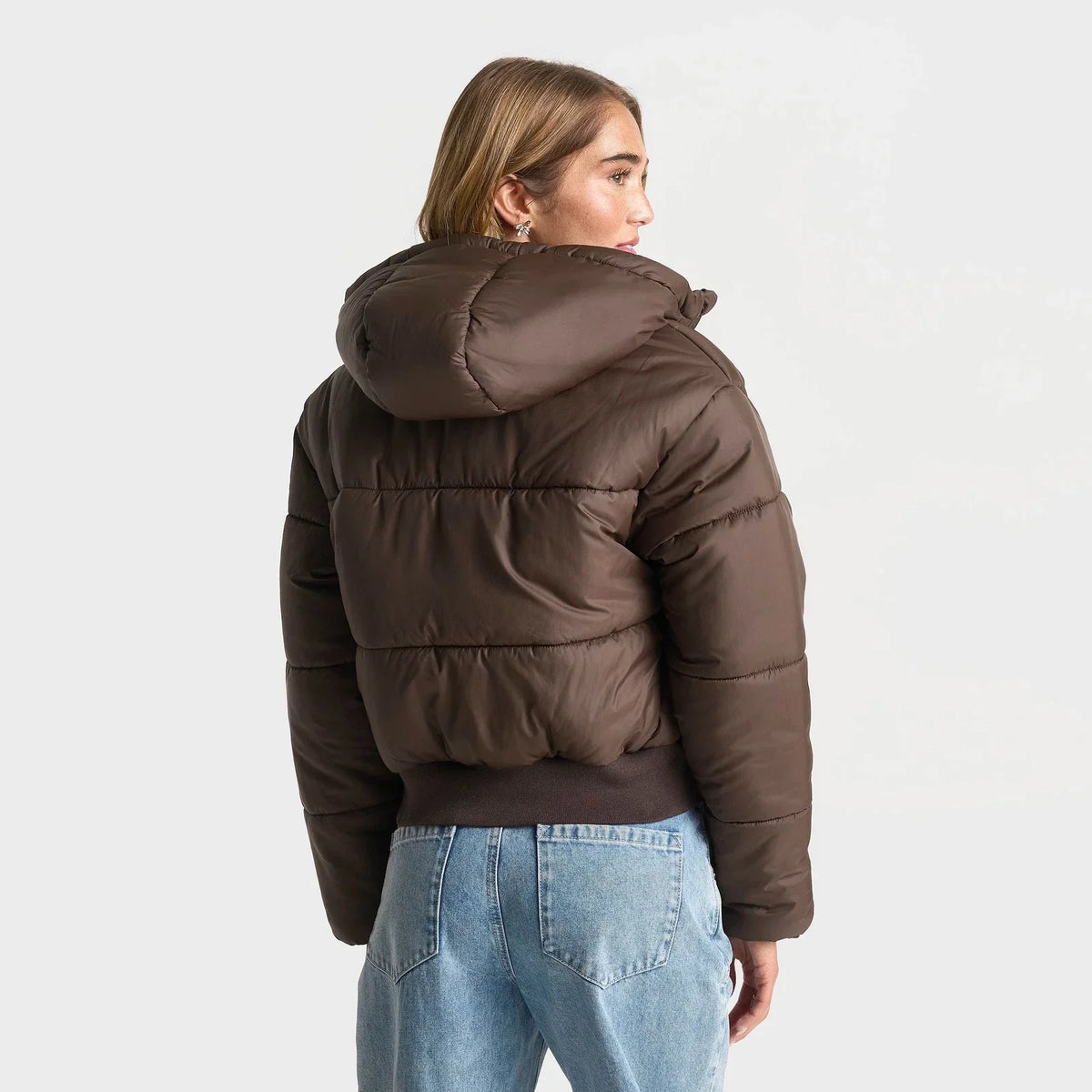 Women's Water-Repellent Hooded Puffer Jacket