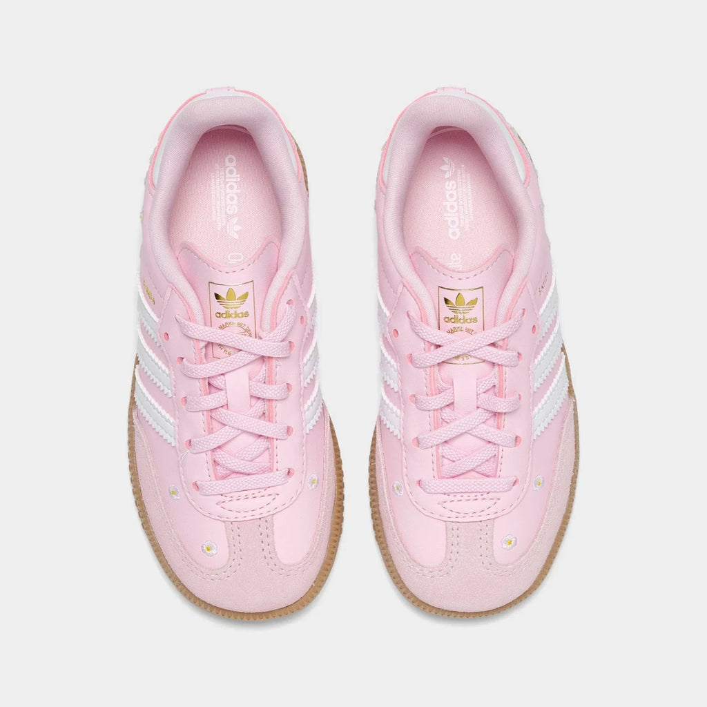 Toddler Leather Stretch-Lace Sneakers