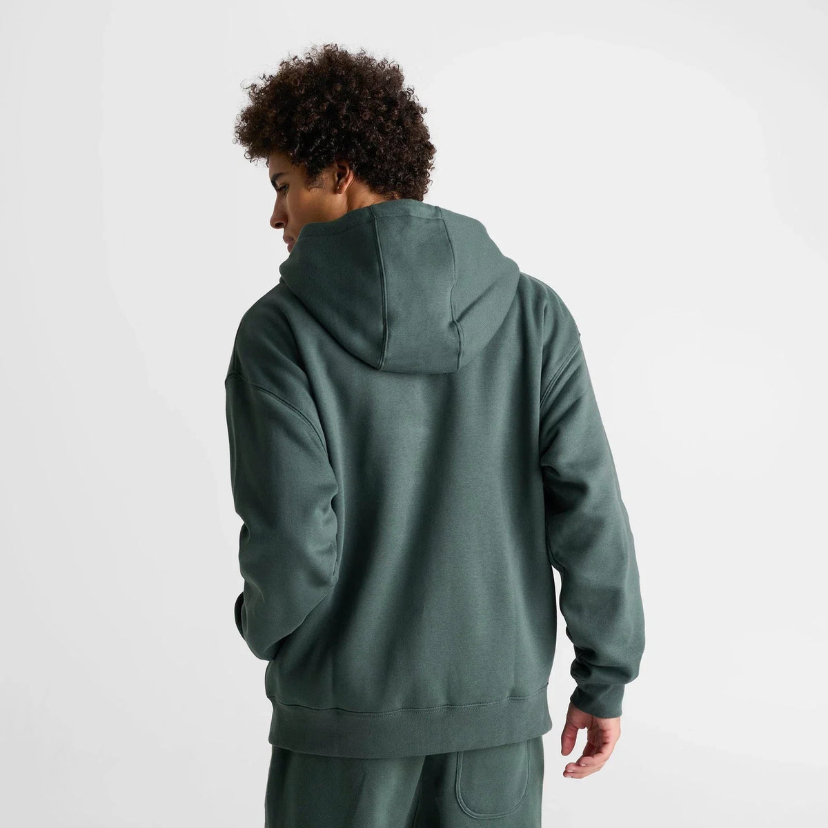 Men's Full-Zip Fleece Hoodie - Green